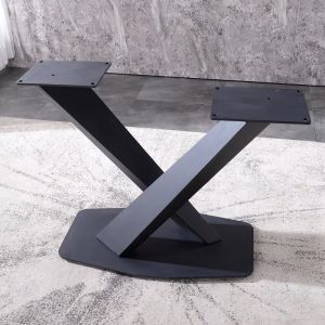 Bàn ăn chân X LACASA sắt sơn tĩnh điện. Nhập khẩu cao cấp hiện đại căn hộ chung cư nhà phố