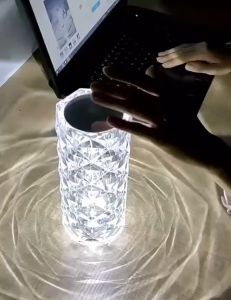 [TOUCH CONTROL] ROSES LED TABLE LAMP 3 COLOR DIMMABLE HOME DECOR RECHARGEABLE LED TABLE LAMP