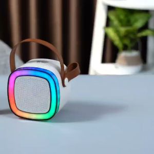 BISEN BK-002 Mini Portable Karaoke Bluetooth Speaker With Microphone Audio Integrated Microphone