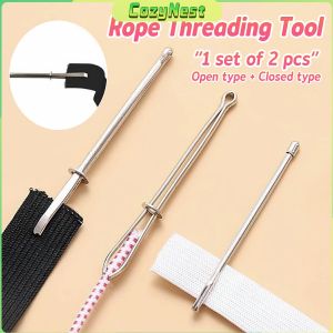 C.N Needle Threader Threading Device Household Waist Rope Hat Rope DIY Sewing Tools 2pcs/set