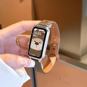 Uhada | Leather Bracelet Strap for Smartbands Toast Buckle