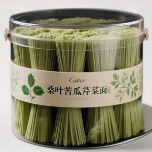 WENXIANGZAN | Healthy Fiber Filling Buckwheat Bitter Gourd Celery Leaf Noodles