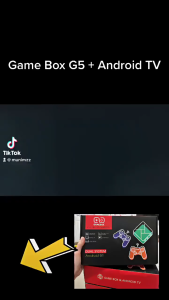 Android Smart TV🎮 กล่องเกม ตัวควบคุมเกมไร้สายแบบคู่ คุณภาพระดับ 4K พร้อมเกมมากกว่า 15000 เกม