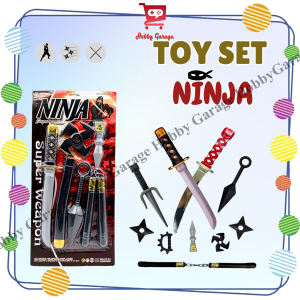 Kostum Anak Ninja Set Equipment Mainan Perlengkapan Ninja Warrior
