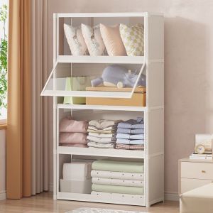 Dustproof Multi-level Folding Clothing Storage Cabinet