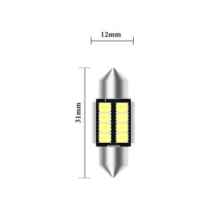 KEVANLY | 10 PCS C5W Festoon 31mm Super Bright LED Bulb CANBUS 12V 3030 SMD White Car Interior Reading Dome Trunk License Plate Lights