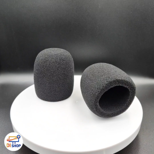 ฟองน้ำครอบไมค์ สีดำ (2 ชิ้น/แพ็ค)