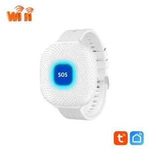 Tuya Smart WiFi Wireless SOS Panic Button Watch Emergency Call Button for Seniors Kids Patients Safety Alert &amp Assistance Home
