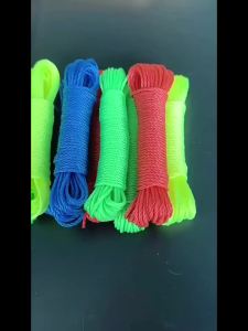 2 Pcs 10-Meter Plastic Clothes Drying Ropes Random Colors Multifunctional Outdoor Clotheslines