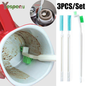YESPERY 3Pcs/Set Long Handle Cup Cleaning Brush Coffee Machine Cleaning Tools Bottle Gap Brush
