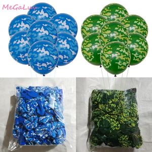 Camouflage Birthday Balloons Military Special Forces Theme Party Decoration Set Military Theme Arrangement Festive Supplies