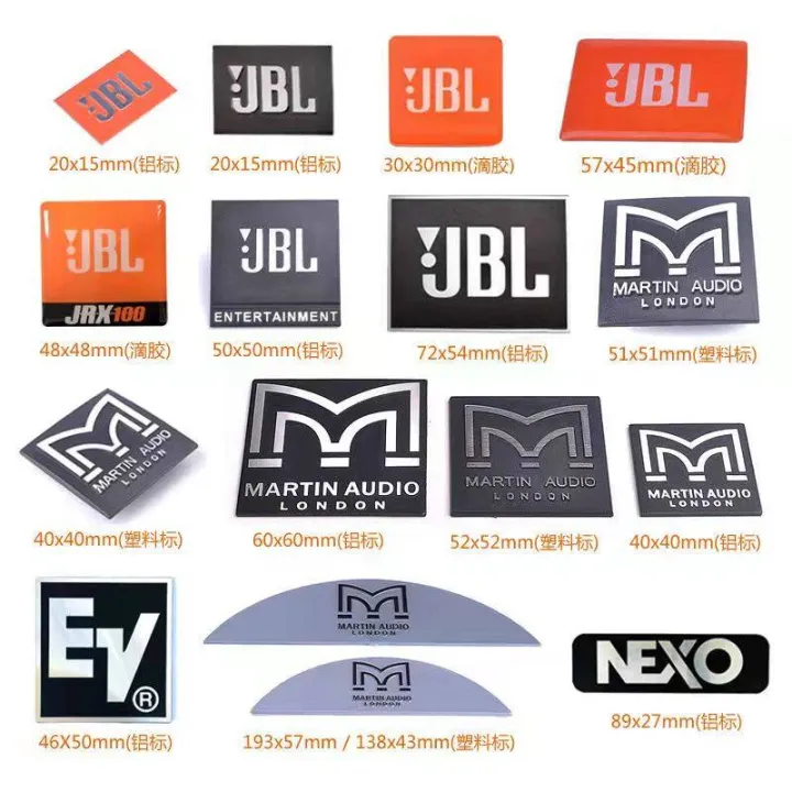 Metal Stage Speaker Label Sticker Engraving Audio Accessories Drip Glue ...