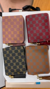 Dompet Wanita / Mini Korean Fashion Lipat Lucu / Dompet Tempat Kartu Fashion Wanita / Dompet Mini Labubu Cute Resleting Murah