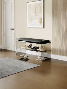 Acrylic Entrance Hall Long Bench Luxury Creative Home Use Shoe Cabinet Living Room Doorstep Bench Quality Elegant Style