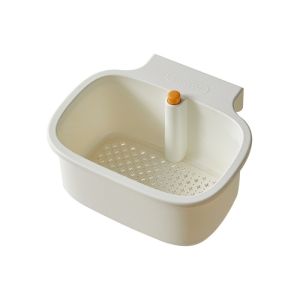 Sink Drain Basket Faucet Hanging Strainer Basket Openable Bottom Cover Kitchen Garbage Filter Sink Storage Basket for Kitchen