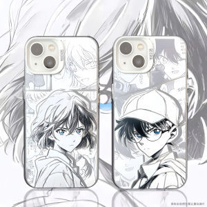 Cinder Detective Conan Colorful Silver Cellphone Cases Suitable foriPhone16 Apple15 Cartoon Pop Elements Silicone Protective Covers