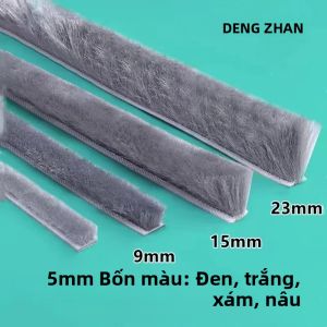 Dải Niêm Phong Cách Âm Chống Bụi Chống Gió 5/10M Tự Dính Tủ Quần Áo Gia Đình Cửa Sổ Khe Hở Dải Chổi Làm Đầy Cho Cải Thiện Nhà Cửa