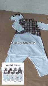 [COD] BAJU BAYI setelan muslim anak laki laki baju koko anak 0-2 tahun koko jubah anak RAFATAR setelan koko anak bayi koko bayi Baju Muslim Koko Baju Kado Anak Laki Laki-INT
