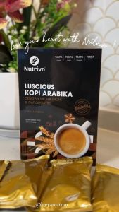 3-Pack Bundle Nutrivo Premix Coffee Arabica with Sacha Inchi and Organic Oat (25g x 15 sachets)