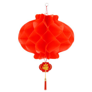 New Year Chinese Traditional Honeycomb Red Lantern Spring Festival Hanging Lantern Decoration Wedding Party Wall Hanging Decor