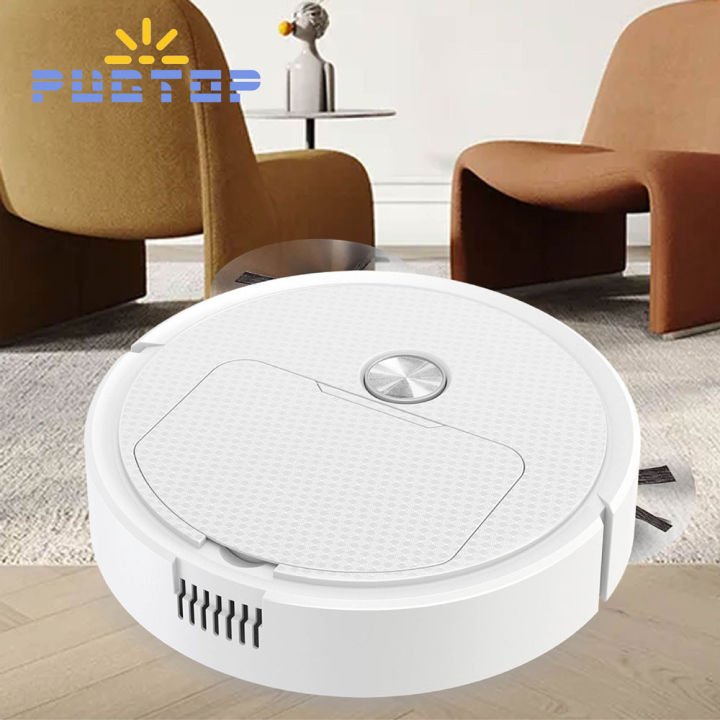 PUGTOP 2023 3 In 1 Smart Sweeping Robot Home Mini Sweeper Sweeping and ...