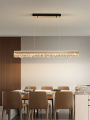 Italian Minimalist Long Linear Chandelier. 