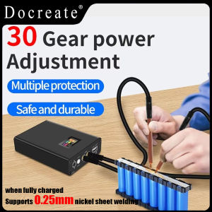 Portable Design 30-speed Spot Welder with Digital Color Screen Display Li-ion Battery 0.1~0.25-18650mm