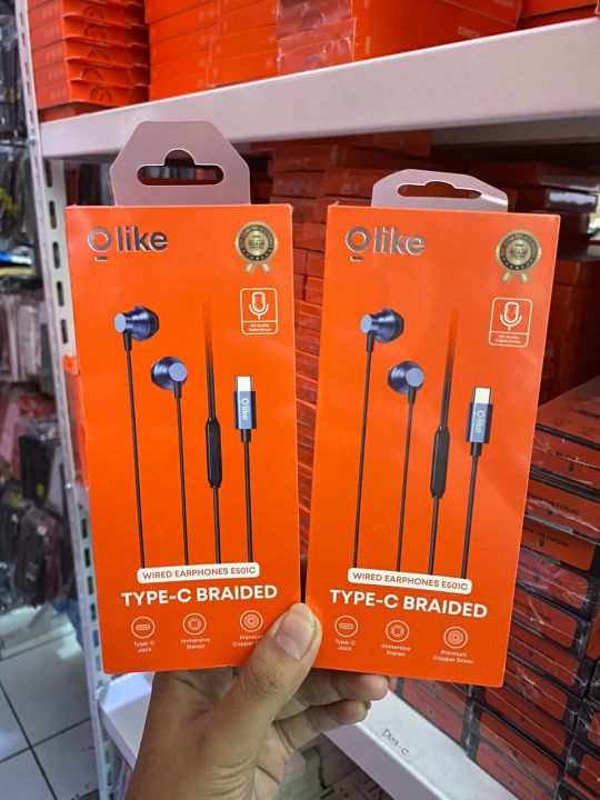 OLIKE E501C Earphone wired type-c braided HD audio experience