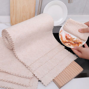 [Dizoey]10Pcs Natural Luffa Plant Fiber rag Super Absorbent Cleaning Cloths Home Kitchen Bathroom Non-stick Oil Dish Rags