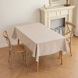 SANHANG | Waterproof Oil-Resistant Heat-Resistant Wash-Free Tablecloth Linen-Cotton