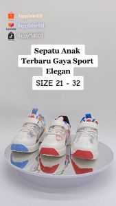 Sepatu Snaekers Anak  laki laki / perempuan import Motif Jaring Halus Terbaru Terkece BISA COD