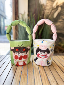 กระเป๋าผ้าใบ Canvas Dongdaemun Single Shoulder Bag Lunchbox Bucket Bag Underarm Bag Souvenir Crossbody Bag Fresh Sweet Style