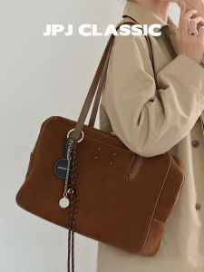 jpj | Classic2025 Autumn Faux Leather Messenger Bag Women Large Capacity Underarm Boston Commuter Bag Single Shoulder Bag For Business