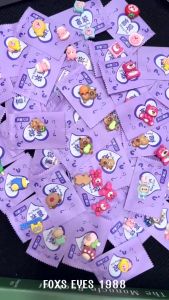 (Chọn mẫu Tặng keo) Set 10/30 Túi Mù Charm Labubu Capybara Loopy Gấu Dâu Dễ Thuơng Hot Xu Hướng Mới