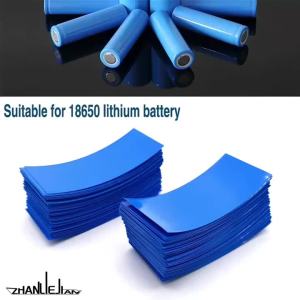 100Pcs Flat PVC Heat Shrink Tubing Battery Wrap For 18650 Lithium Battery Heat Shrink Tube Assorted Kit Self-Adhesive Insulator