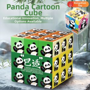 Zcube | Cartoon Panda 3x3 Puzzle Educational Toy