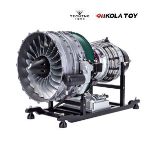 NIKOLATOY | Alloy Aircraft Turbofan Engine Model Assembled and Operable