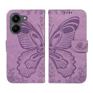 Leather Wallet Flip Case for POCO F6 F7 F8 M6 M7 X7 X8 Pro Max Ultra C65 C71 C75 C85 C85X | Butterfly Embossed Design Card Hoder