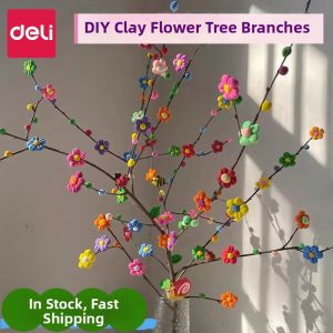 deli | Student DIY New Year Decorations Lightweight Clay