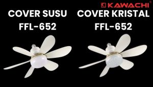 Lampu Hias LED dan Kipas Flower Light Kawachi FFL-652 Ceiling Fan Fitting E27 Bola Lampu + Kipas Angin Plafon 2 in 1 Praktis Hemat 30w / 40w Super Terang Pemasangan Mudah Light Bulb Garansi 6 Bulan Laz COD Bisa Bayar di Tempat Sasa Mall