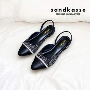 Viona Flatshoes Mules Wanita Jelly Mutiara
