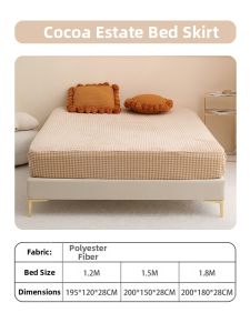 DOHIA | Coral Fleece Dust-proof Warm Bed Skirt