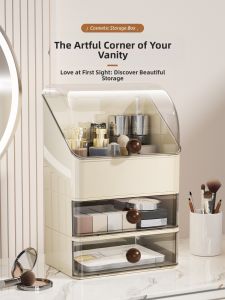 BAOJIAWANG | Luxury High Capacity Cosmetic Organizer Drawer Make-up Box