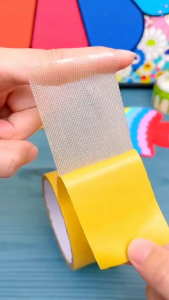 HTF 5M Mesh Heavy duty Strong Sticky Durable Duct Cloth Multiable Removable Double Sided Tape duct