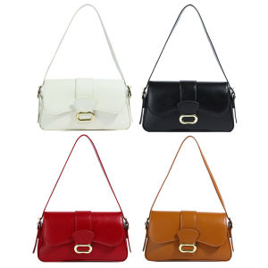 【New Arrival】Crossbody Bag for Women Magnetic Closure Underarm Purse PU Leather Zipper Solid Color Satchel Purse Travel Shopping Bag