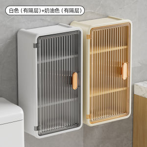 Giá Để Đồ Tường Nhà Tắm Hai Lớp Bằng Nhựa Không Cần Khoan Kiểu Scandinavia Tươi Mới Dùng Để Lưu Trữ Đồ Dùng Vệ Sinh Cá Nhân