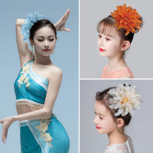 Exaggerated Large Flower Barrettes Classical Dance Folk Dance Watch Show Headdress Han Dynasty Headdress Flower Tang Suit Hair Accessories