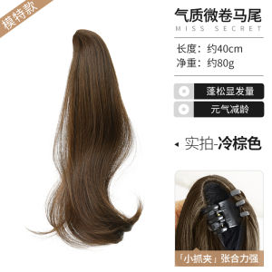 ปลอมผมหางม้ายาวสำหรับผู้หญิง ทรงสลิมสไตล์ธรรมชาติ ทรงหางม้าสูง น้ำหนักเบา สำหรับผมยาวปานกลาง ทรงบraid ที่เรียบง่ายและทันสมัย