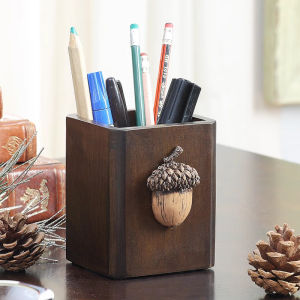 NALANDUOHAO | Retro Wooden Storage Box for Desk Organizer
