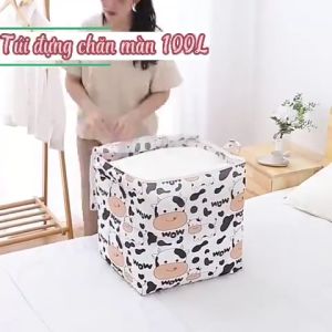 túi cất chăn  quần áo cao cấp . chất liệu chống ẩm mốc  túi cất chăn vuông day rút